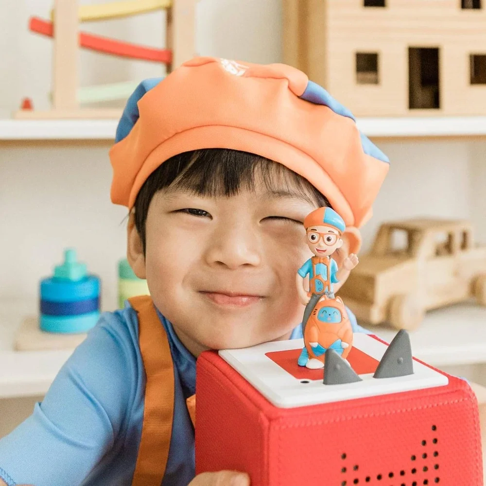 Tonies Blippi Moonbug Audio Play Figurine for Toniebox Orange Blue Hand-Painted